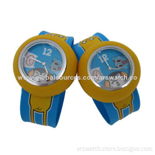 Slap Analog Watches for Kids, China OEM Factory, Japan Quartz Movement